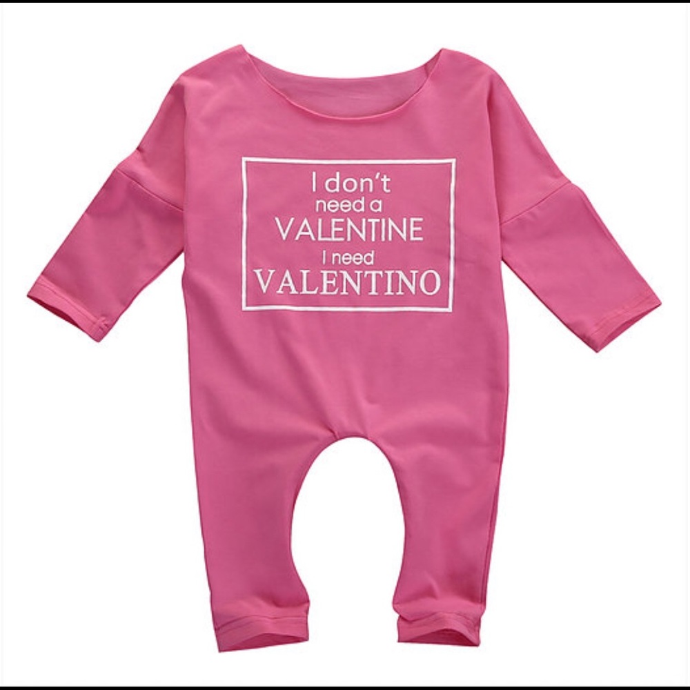 (SOLD) I Don’t Need A Valentine Romper